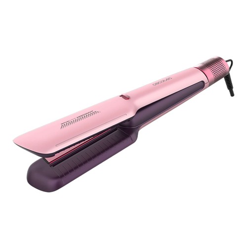 Plancha de pelo con flujo de aire CECOTEC Air Lisse Cotton Candy, placas flotantes de 5,7mm, cerámica con queratina, máximo 230ºC