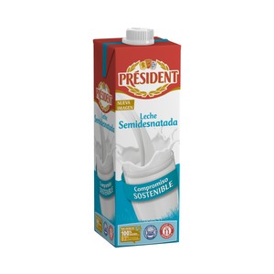 precios Président Leche Semidesnatada De Vaca De Origen 100% Español 1 L. en Alcampo