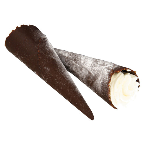 Cono relleno de nata, 1 und, 80g.