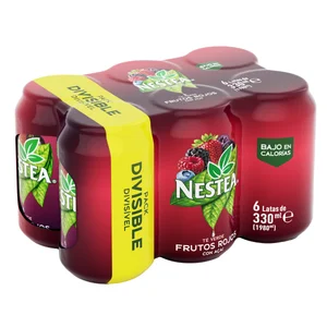NESTEA Bebida de té de frutos rojos pack de 6 uds. 33 cl.