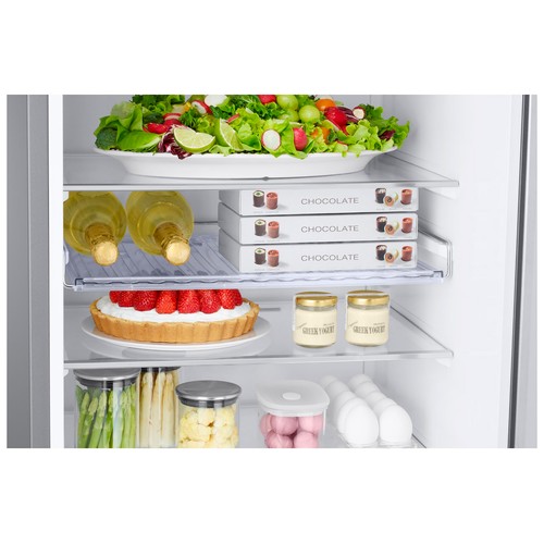 Frigorífico combi SAMSUNG RB38T675CS9/EF NO FROST, clasificación energética: E, H: 203cm, A: 59,5cm, F: 65,8cm, capacidad total: 393L.