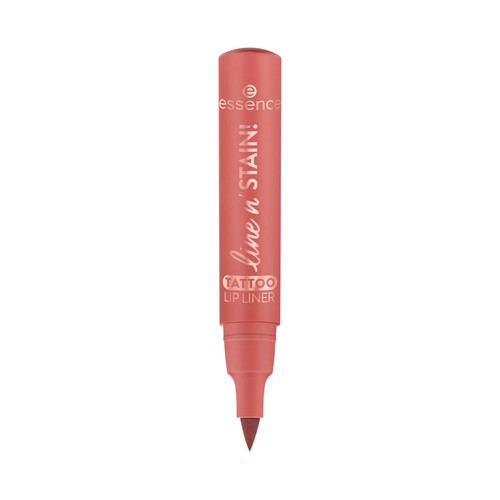 ESSENCE Line n" stain tono 02 Must have brown marrón cálido Delineador de labios líquido.