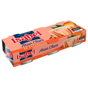 ISABEL Atún claro en escabeche pack 3 uds. x 52 g.