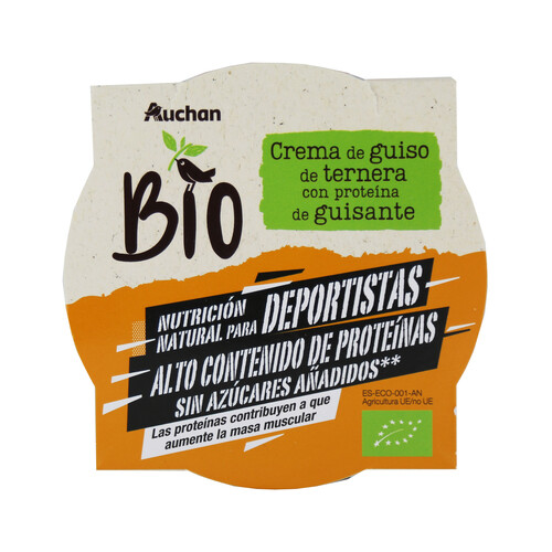 Crema de guiso con ternera y proteína de guisante ALCAMPO ECOLÓGICO 220 gr.