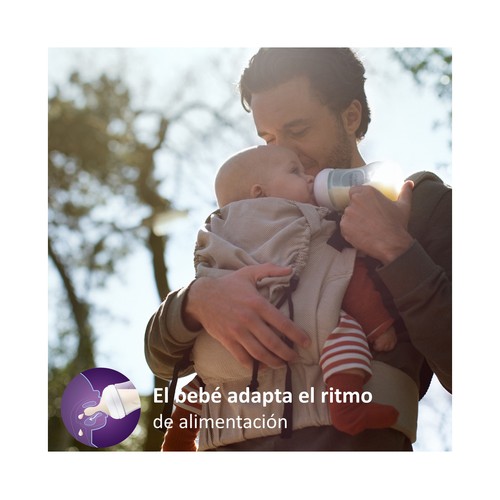 AVENT Natural response teat de Philips Tetinas para líquidos espesos (6) para bebés de más de 6 meses 2 uds.