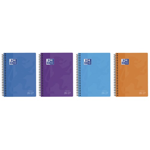 Agenda OXFORD 15x21 School, Tapa Blanda Semana Vista 26-27 modelos surtidos