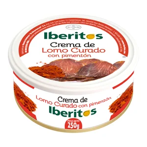 IBERITOS Crema de lomo curado con pimentón 250 g.