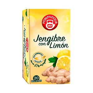 Imagen de POMPADOUR Infusión de jengibre con limón 20 uds.
