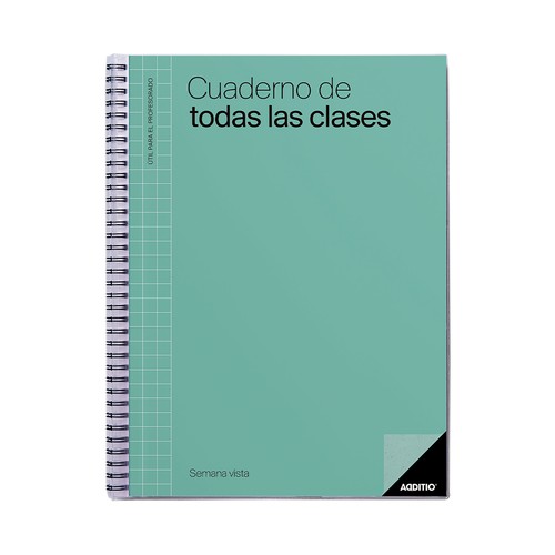 Cuaderno todas las clases semana vista. ADDITIO