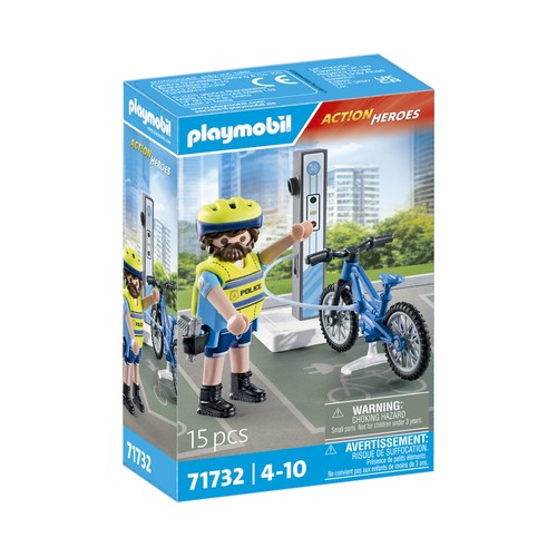 PLAYMOBIL. 71732 Patrulla en bicicleta.