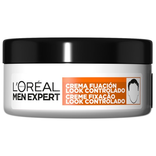 L"ORÉAL Crema fijadora para peinado look controlado, fijación media y acabado efecto mate L´ORÉAL Men expert invisicontrol 150 ml.