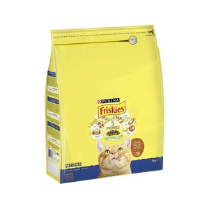 Imagen de FRISKIES Pienso para gatos esterilizado a base de pavo y verduras FRISKIES 3 kg.