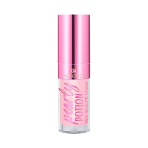 ESSENCE Multireflectivo pearly potion Brillo de labios tono melocotón dorado.
