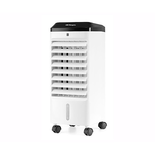 Climatizador evaporativo ORBEGOZO AIRA 650, Climatizador, purificador de aire y humidificador, 3 velocidades, depósito 6L.