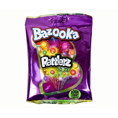 CANDYCHOC Rattler acido topps Bakooka 120 g.