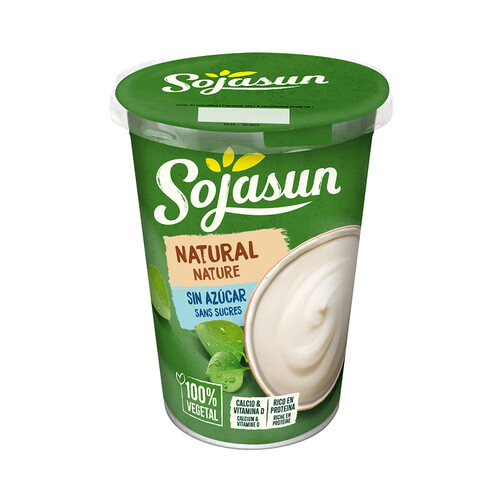 SOJASUN Especialidad de soja 100 vegetal, sabor natural y sin azúcar 400 g.