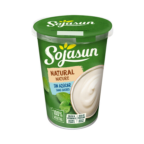 Especialidad de soja 100 vegetal, sabor natural y sin azúcar SOJASUN 400 g.