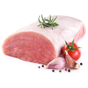 Trozos de Cinta de Lomo de Cerdo, Bandeja. 675 G