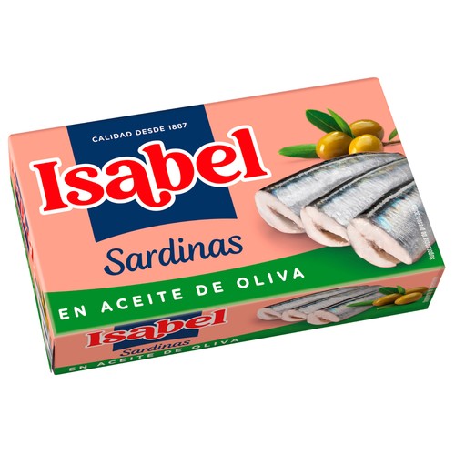 ISABEL Sardinas en aceite de oliva lata de 81 g.