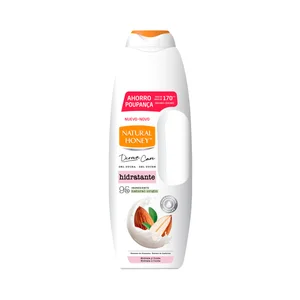 NATURAL HONEY Derma care Gel de baño o ducha hidratante con aceite de almendras dulces 1350 ml.