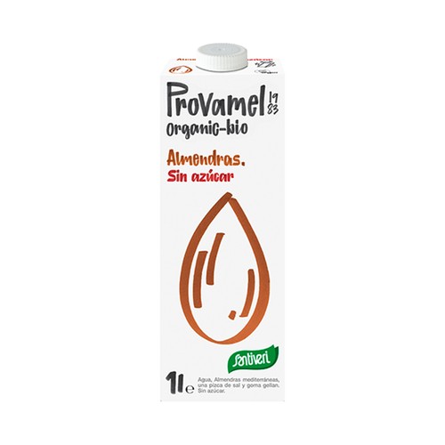 PROVAMEL Leche de almendra sin azúcar ecológica PROVAMEL 1 l.