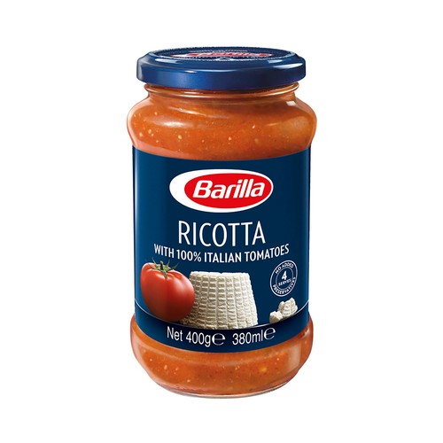 BARILLA Salsa Ricotta con base de tomate BARILLA 400 g.