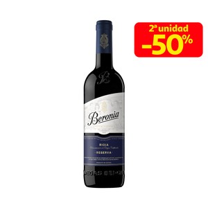 BERONIA Vino tinto reserva con D.O. Ca. Rioja botella de 75 cl.