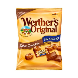 WERTHER"S ORIGINAL Caramelos sabor a chocolate sin azúcar 60 gr.