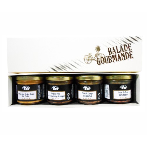 LES TROIS CHEFS Pack gourmet de paté y foie gras 360 g.