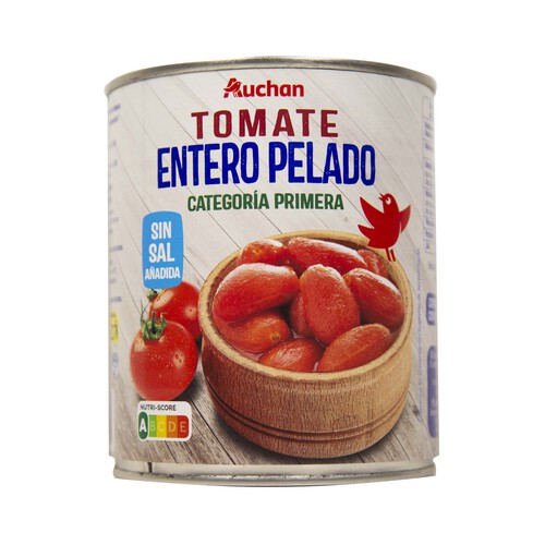 PRODUCTO ALCAMPO Tomate pelado entero lata de 480 g.