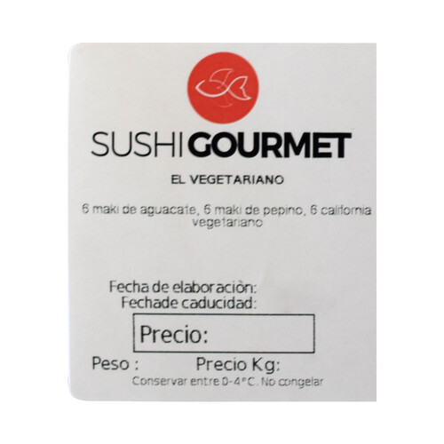 SUSHI GOURMET Maki y California variados SUSHI GOURMET 18 uds.