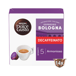 Imagen de NESCAFÉ DOLCE GUSTO Café capsulas descafeinado bologna 14 uds 77 g 