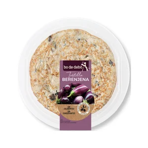 BO DE DEBÓ Tortilla fresca de berenjena, elaborada sin gluten y sin lactosa BO DE DEBÓ 335 g.