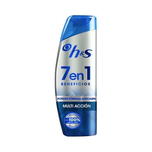H&S Champú anticaspa 7 en 1 H&S Multi acción 300 ml.