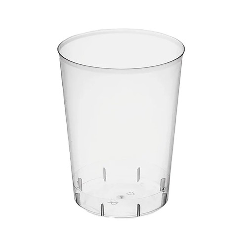 Pack de 4 vasos de plastico reutilizable transparente de 600CC, MAXI