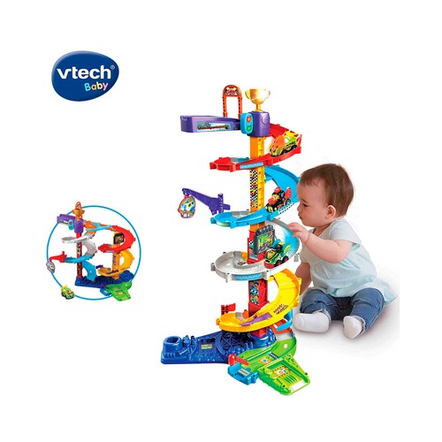 Torre supertornado Tut Tut Bólidos. Circuito y playset de juguete Incluye un coche VTech Baby. Edad recomendada desde 1-5 años