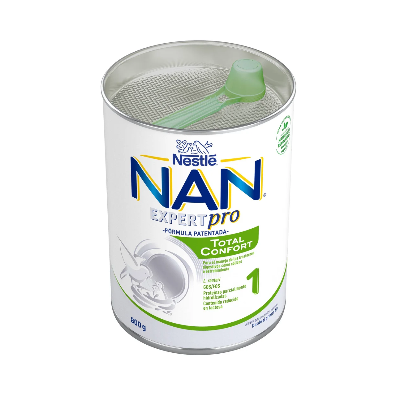 Expert pro total confort Leche (1) para recién nacido con cólicos o estreñimiento, a partir del primer día 800 g.