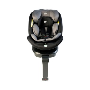 Imagen de Silla de coche para bebé giratoria 360° INTERBABY, de 0 hasta 12 años (40-150 cm), Isofix, protección lateral SIP, 4posicines de reclinado, 8 posiciones de cabezal, color gris. 