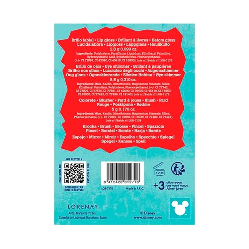 STITCH Estuche (paleta) de maquillaje infantil.
