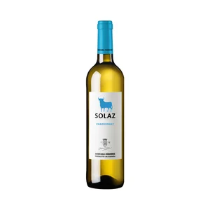 SOLAZ Vino blanco Chardonnay con I.G.P. Vinos de la Tierra de Castilla botella 75 cl.