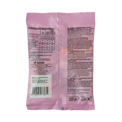 PRODUCTO ALCAMPO Golosinas mix brillo 200 g