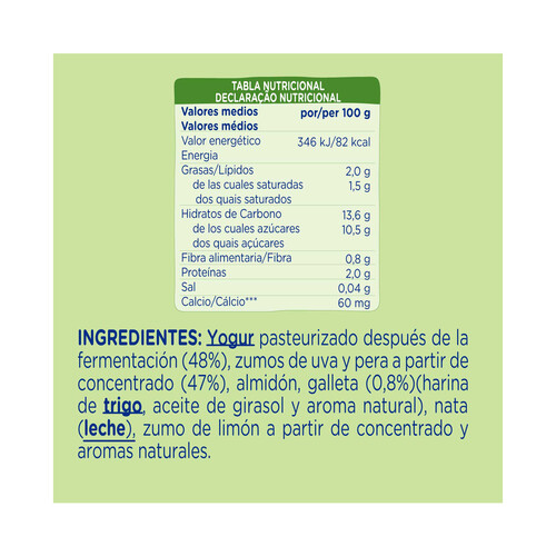 HERO Bolsita de yogur griego líquido con zumo de frutas y cookies HERO Mi merienda 100 g.