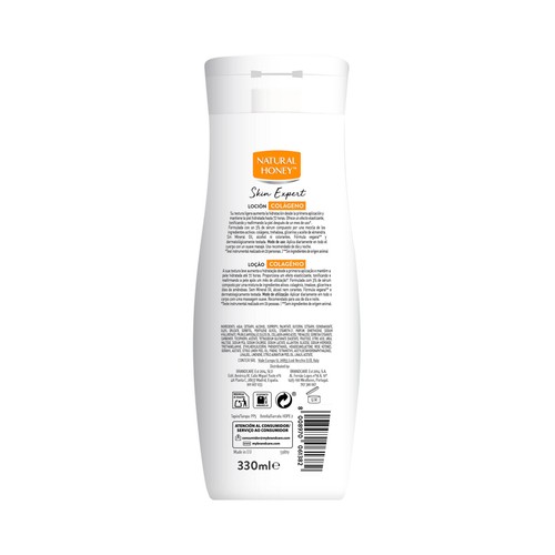 NATURAL HONEY Skin expert colágeno Loción corporal reafirmante para todo tipo de pieles 330 ml.