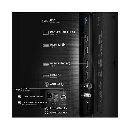 Televisión 248,92 cm (98") QLED HISENSE 98E7Q, 4K, VIDAA, Dolby Vision/atmos, 144Hz, 4 x HDMI, usb 2.0/3.0