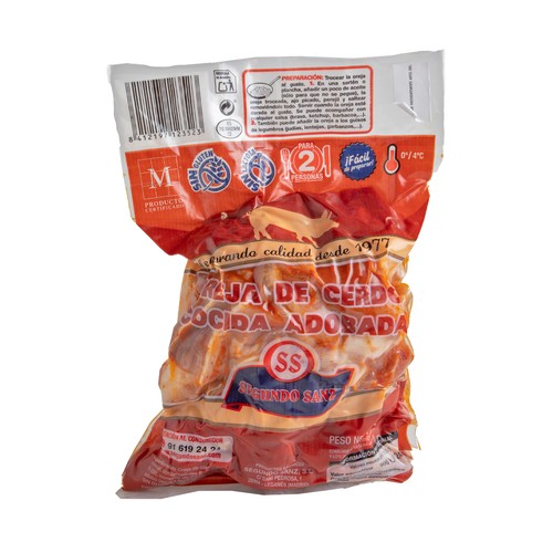 SEGUNDO SANZ Oreja de cerdo cocida adobadA 450 g.