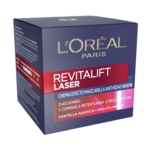 L´ORÉAL PARIS Revitalift laser 50 ml Crema de noche antiedad con Prolaxyne.