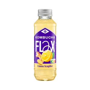 FLAX Kombucha de limón y jengible 330 ml.