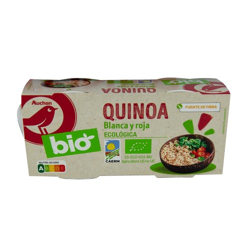 Quinoa blanca y roja cocida ecológica ALCAMPO ECOLÓGICO 2 uds. x 125 g.