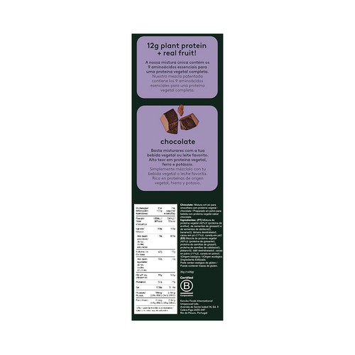 KENCKO Mezcla de proteina vegetal con cacao en polvo 36 g.