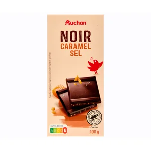 PRODUCTO ALCAMPO Chocolate negro con caramelo y sal 100 gr